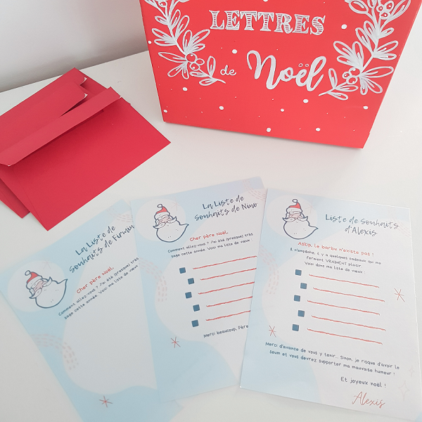 lettre au père noel diy canva