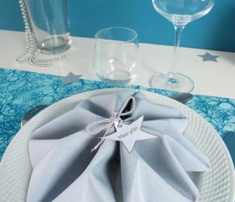 pliage serviette etoile - deco table fete