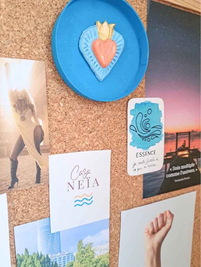 Moodboard tableau en liège - Casa Neïa