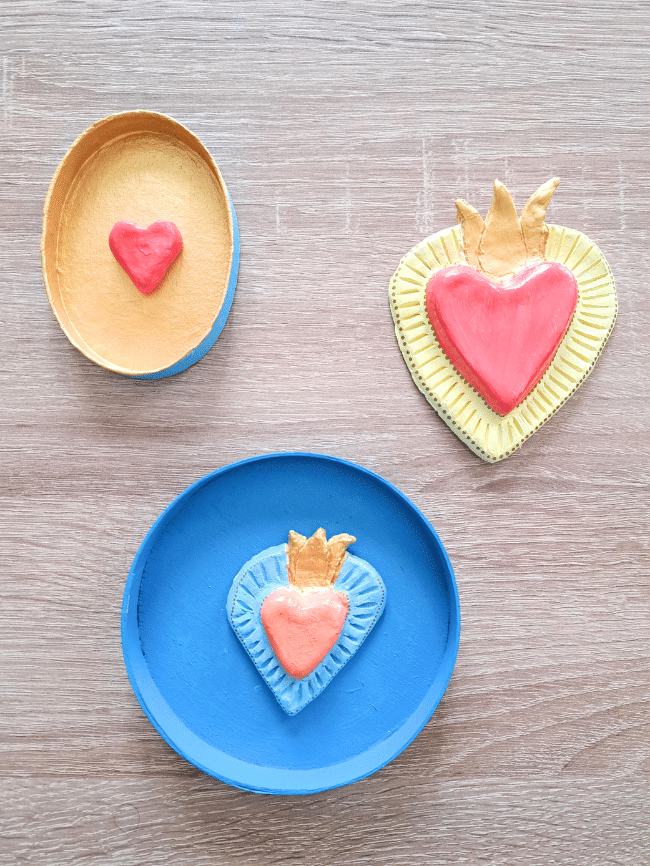 DIY coeur ex voto - argile