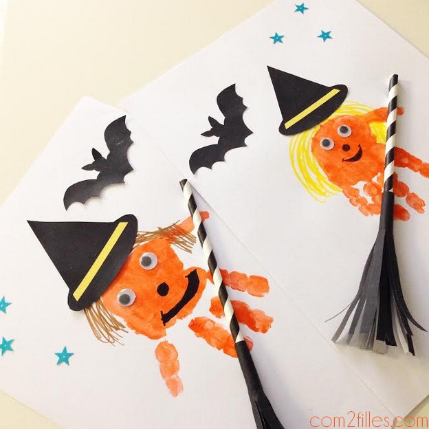 sorcières halloween diy enfants